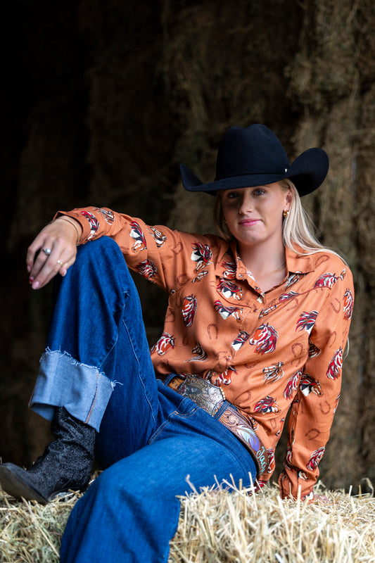 Horsehead Rust Blouse