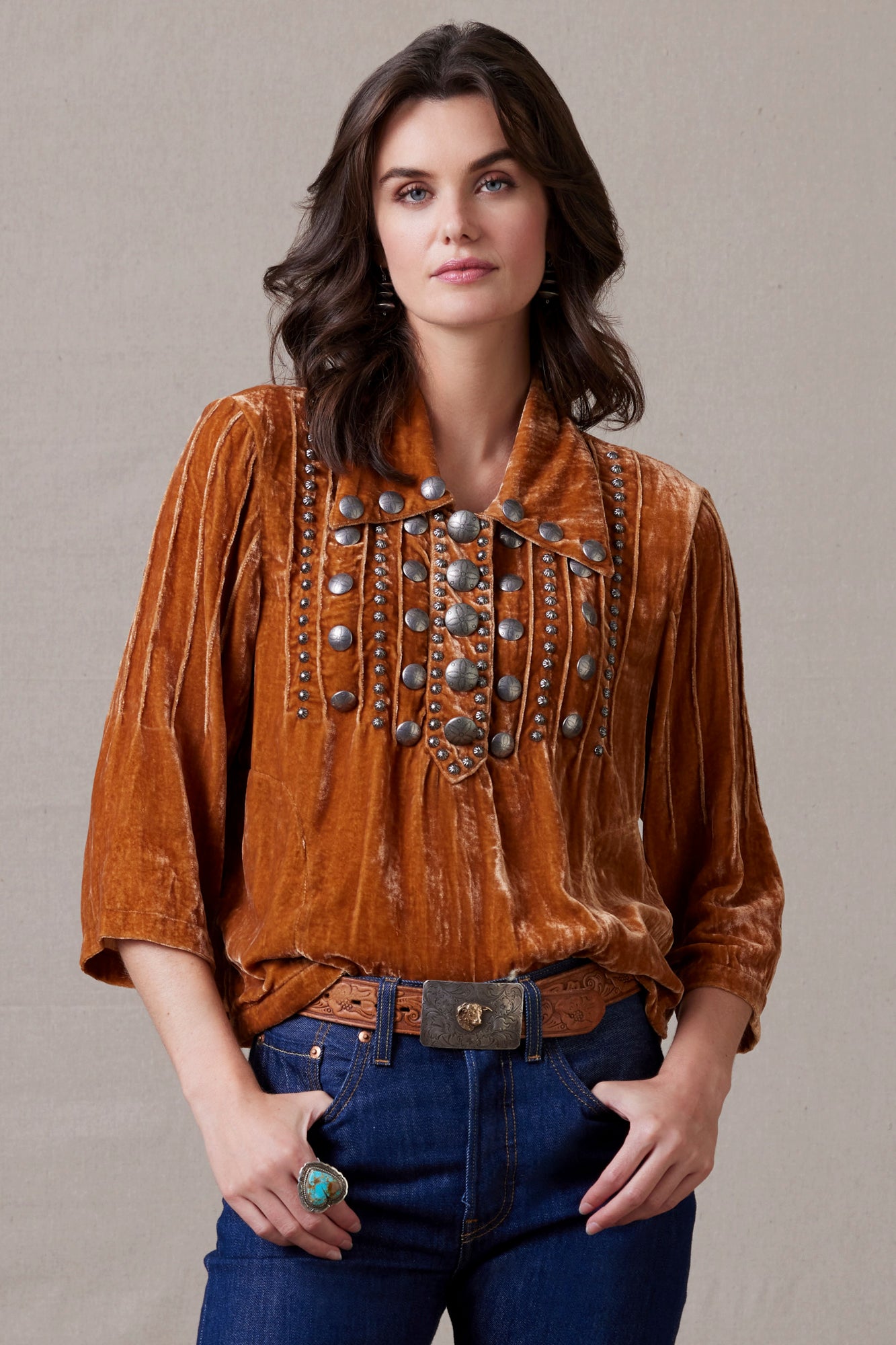 Daughter of the Moon Top Pecan