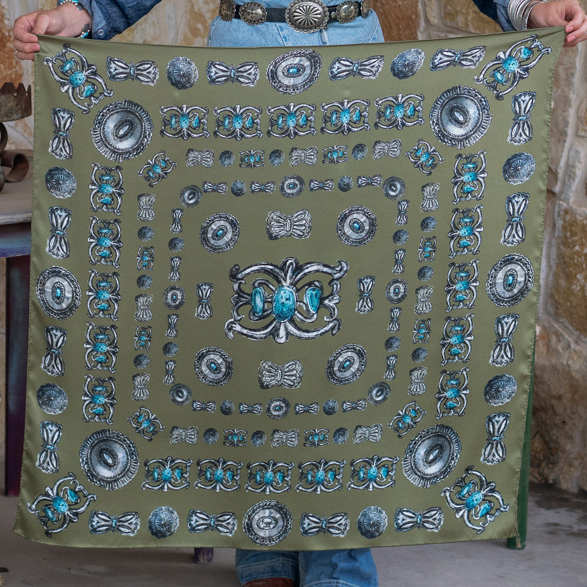 Fringe Scarves Turqs and Conchos