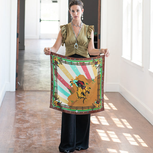 Fringe Scarves Comic Cowboys