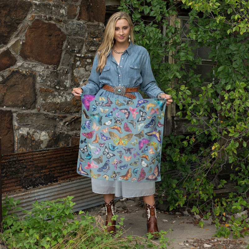 Fringe Scarves Butterfly Bandana
