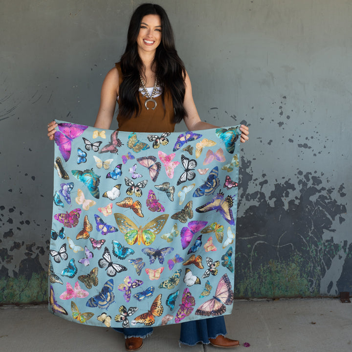 Fringe Scarves Butterflies