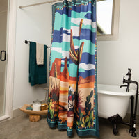 Fringe Shower Curtain - Paint by Numbers