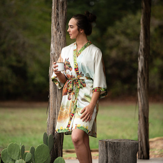 Fringe Kimono Robe - Haute Horse