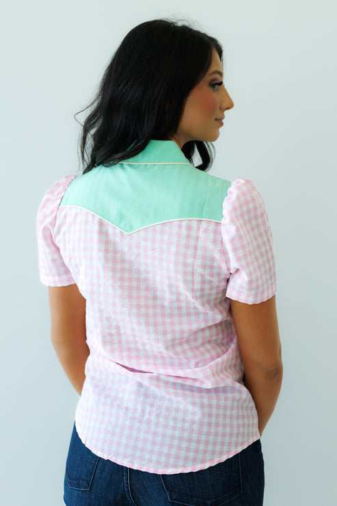 Butterfly Embroidery Short Sleeve