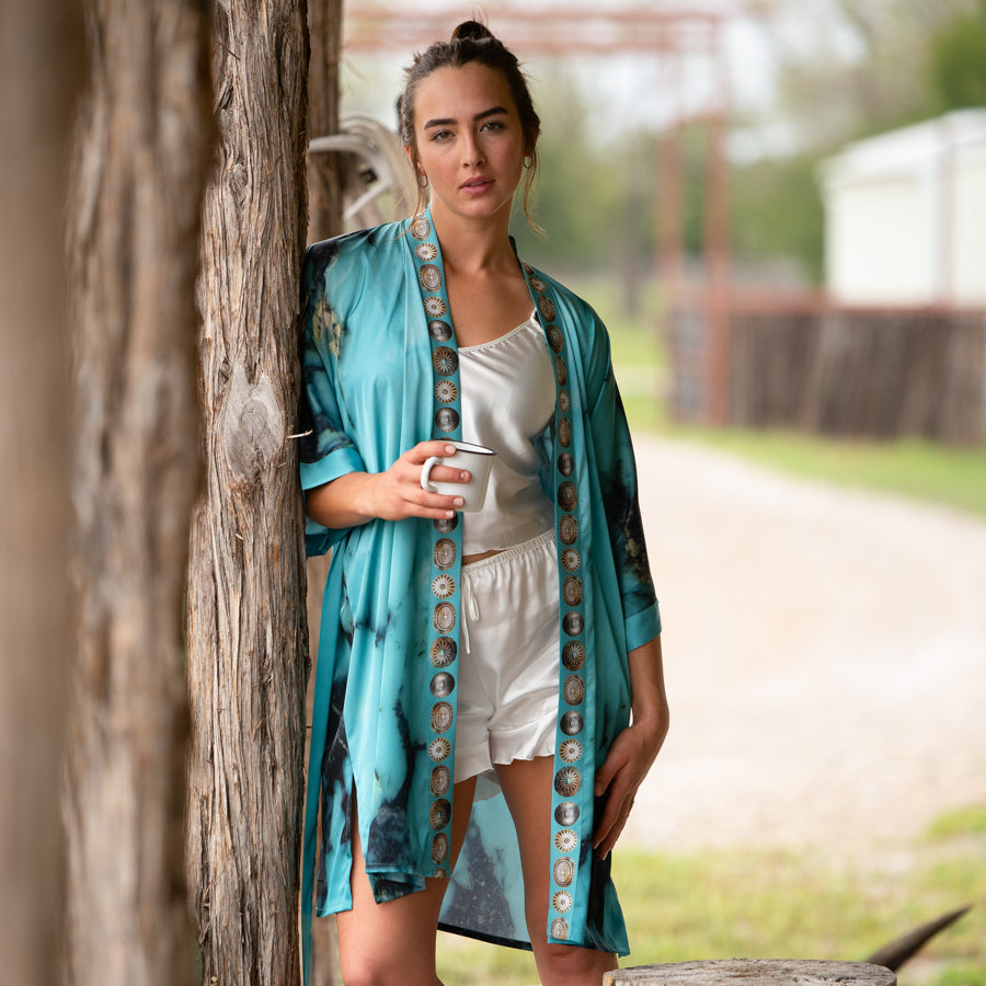 Fringe Kimono Robe - Kingman