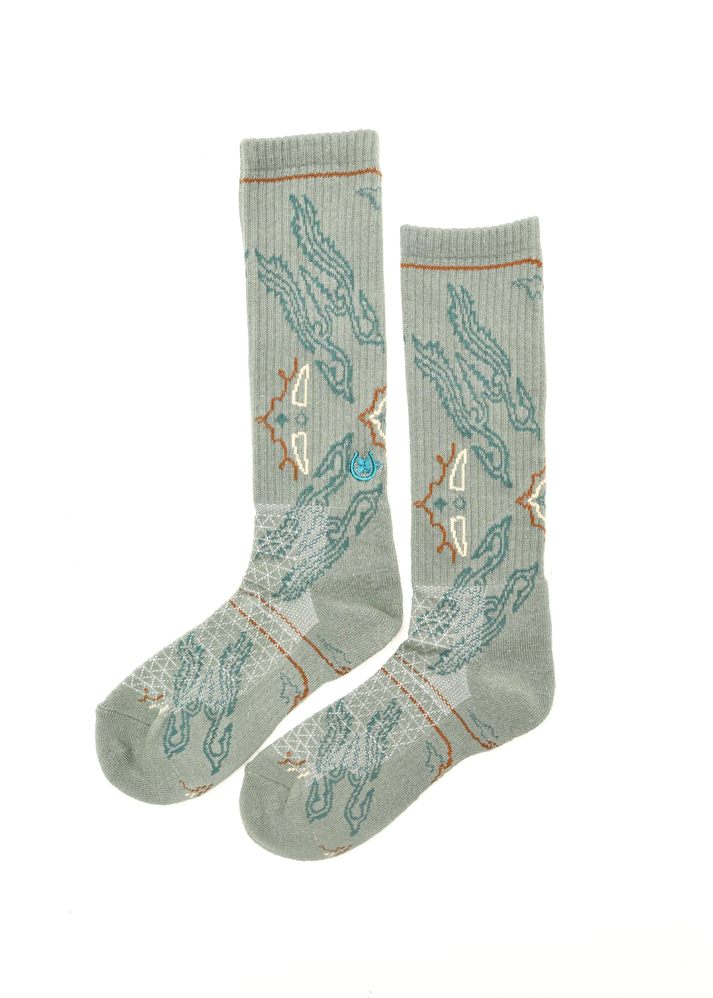 Fringe Tucumcari Grey Performance Socks