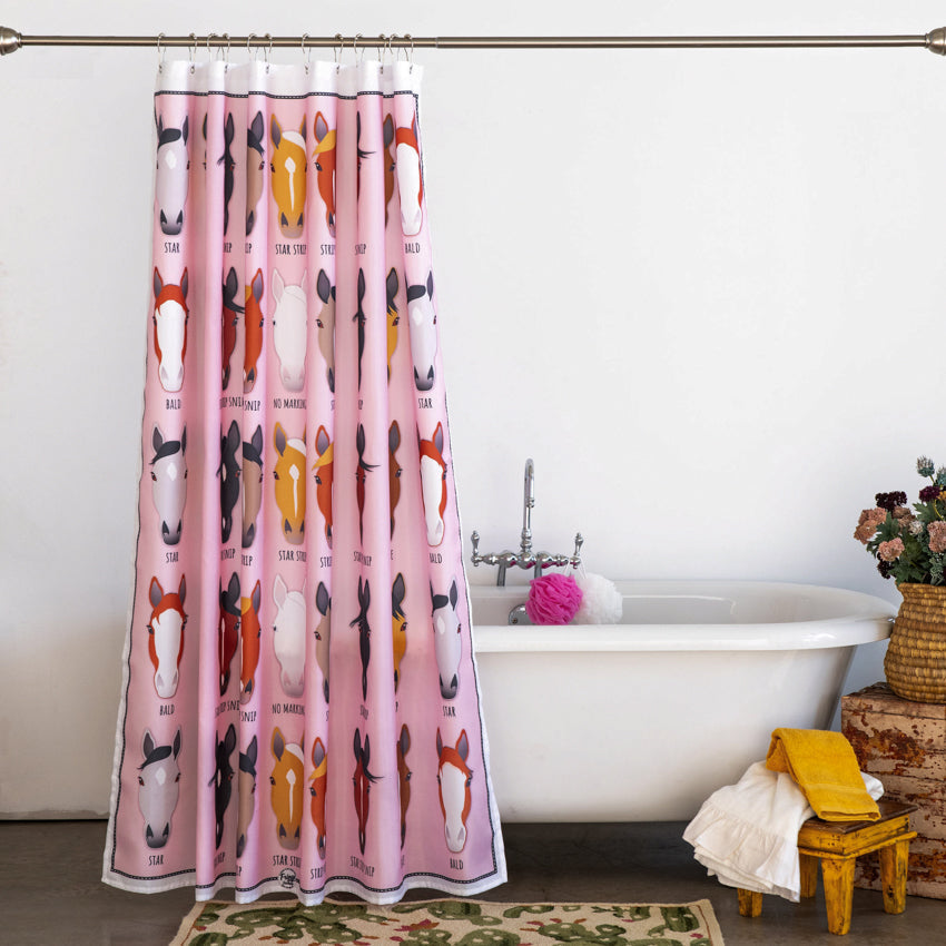 Fringe Shower Curtain - Markings