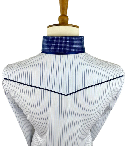 The Blue Pinstripe Western Shirt