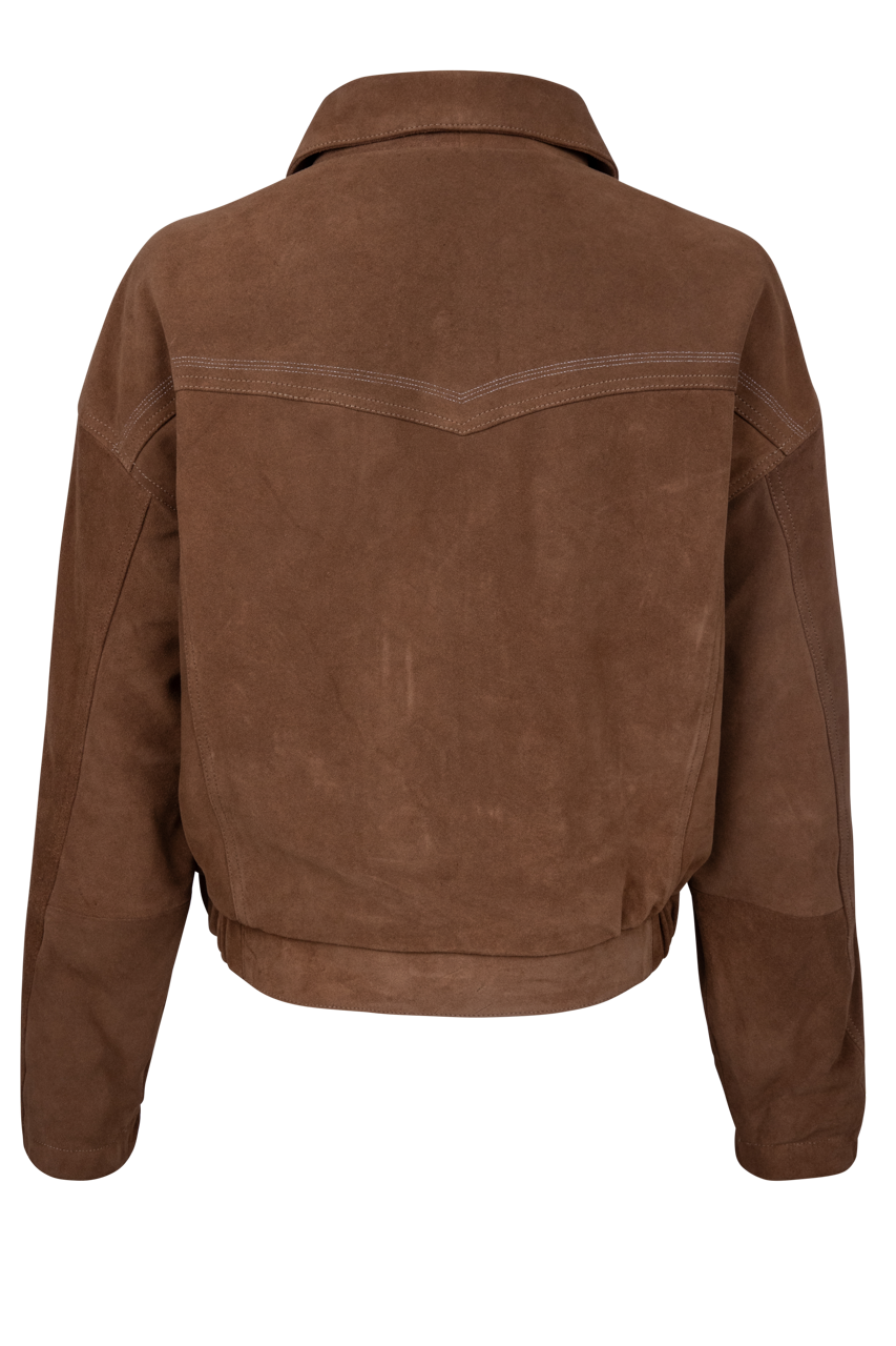 Collar Tip Bomber Jacket