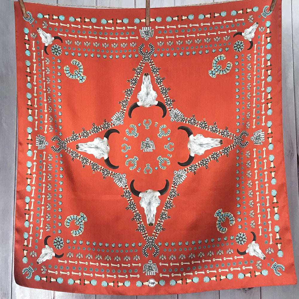 Fringe Scarves Squash Blossomed