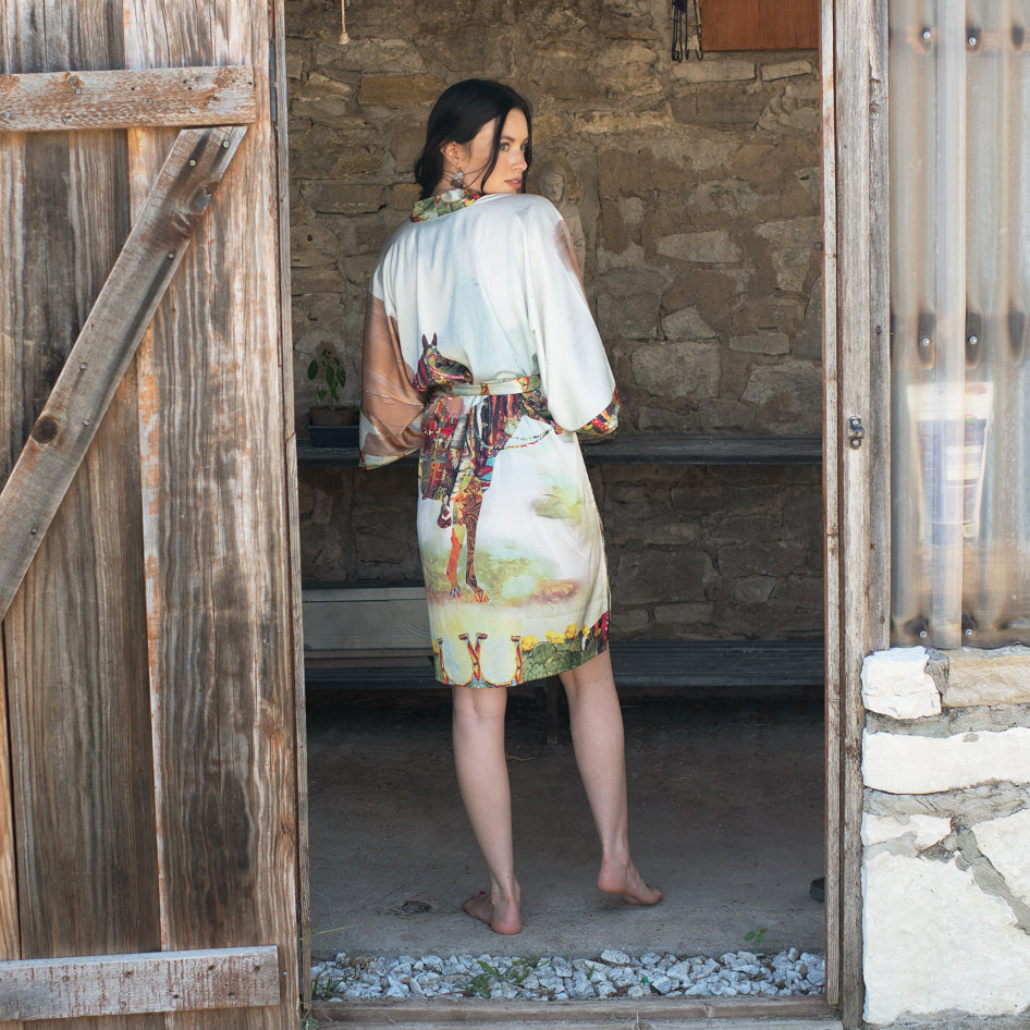 Fringe Kimono Robe - Haute Horse