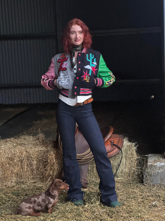 The Cowgirl Varsity Jacket