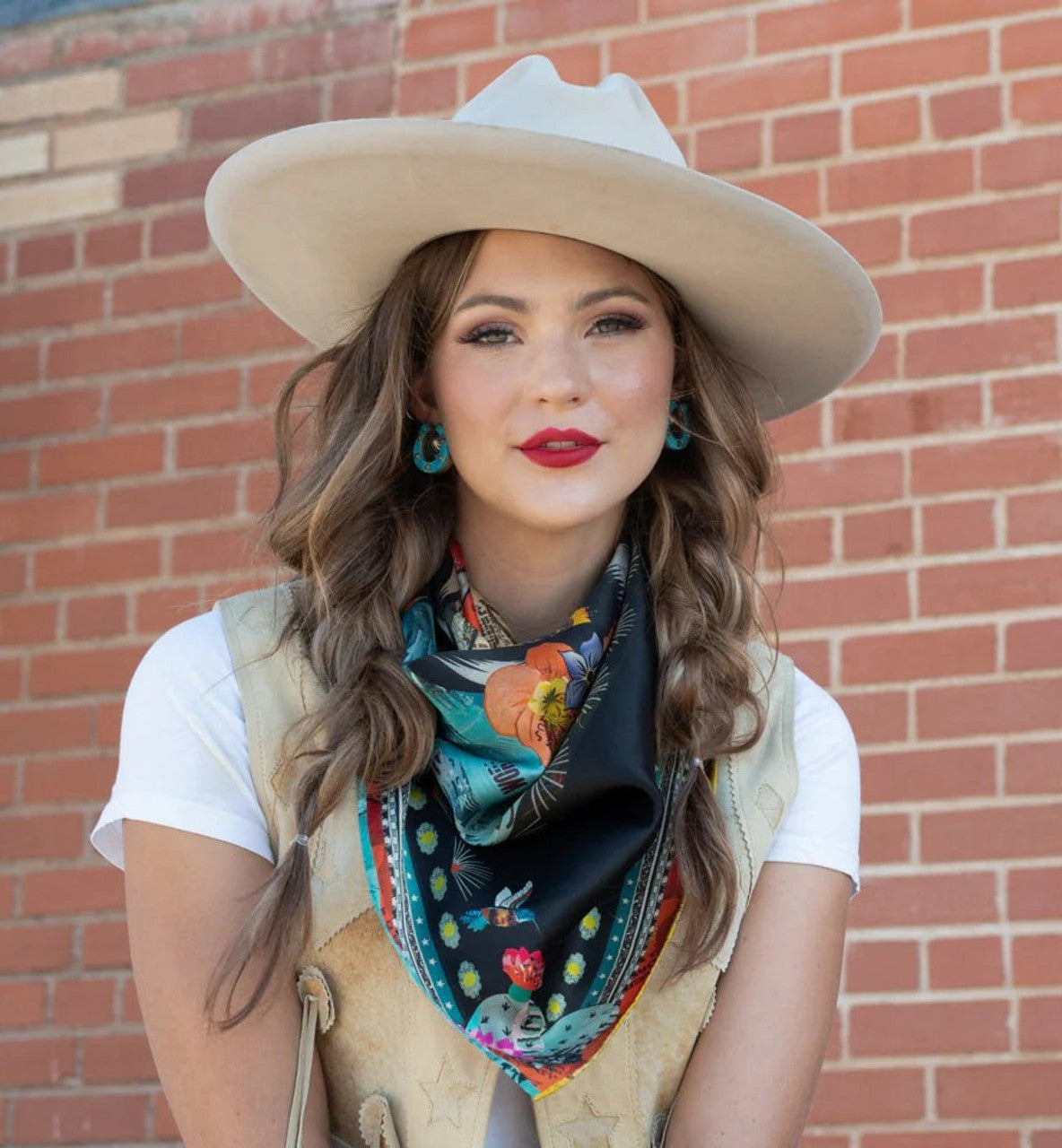 Fringe Scarves Vaquera Roosters
