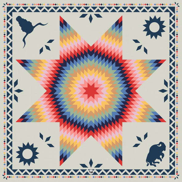 Fringe Scarves Sun Starquilt Bandana