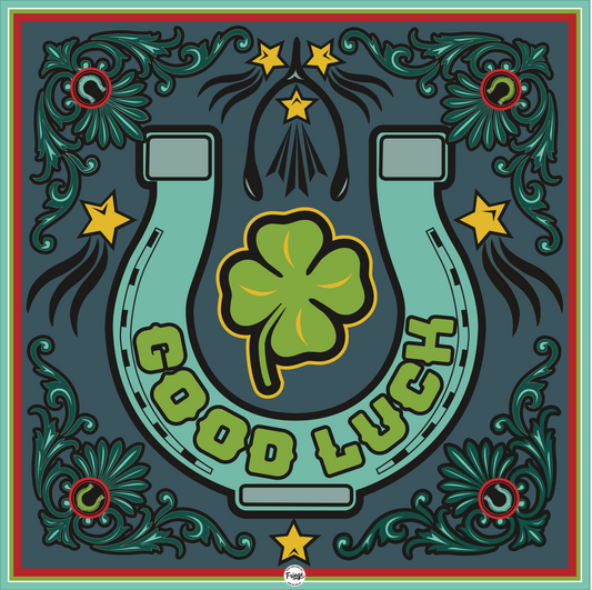 Fringe Scarves Lucky Horse Shoe