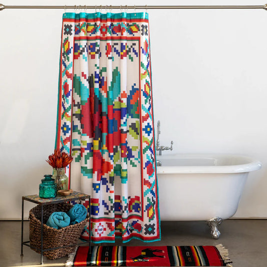 Fringe Shower Curtain - CrosStitch