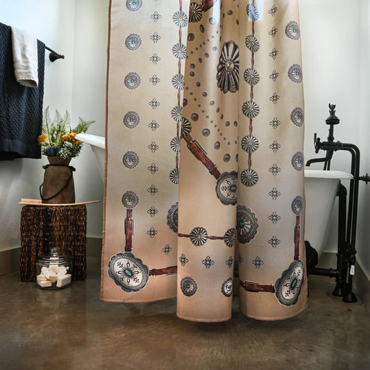 Fringe Shower Curtain - Flagstaff Antique Tan