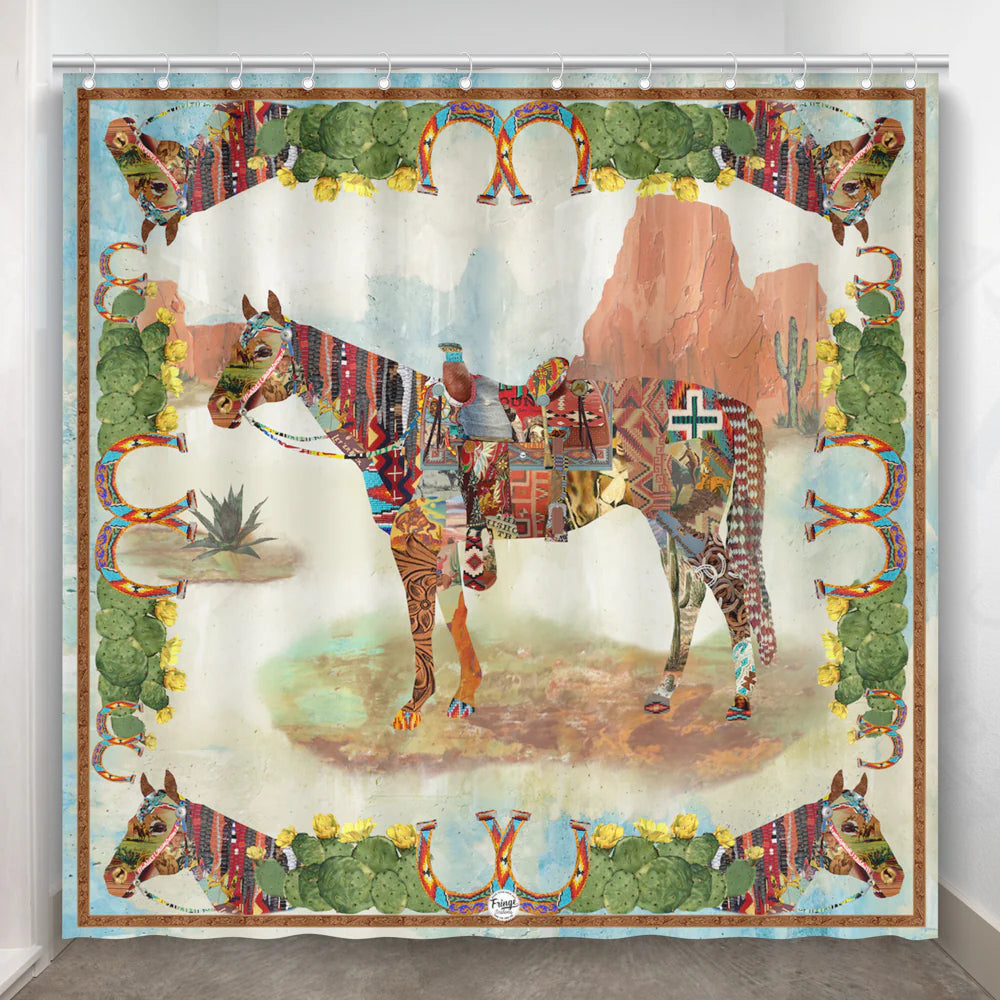 Fringe Shower Curtain - Haute Horse