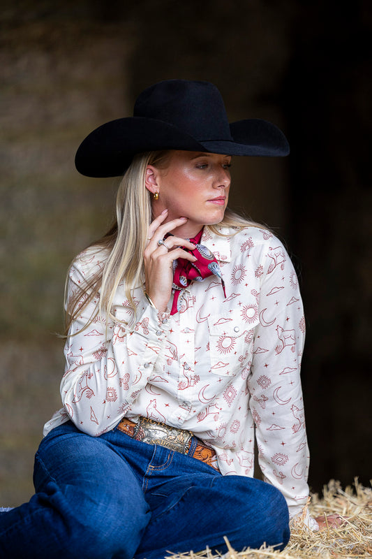 Western Toile Blouse