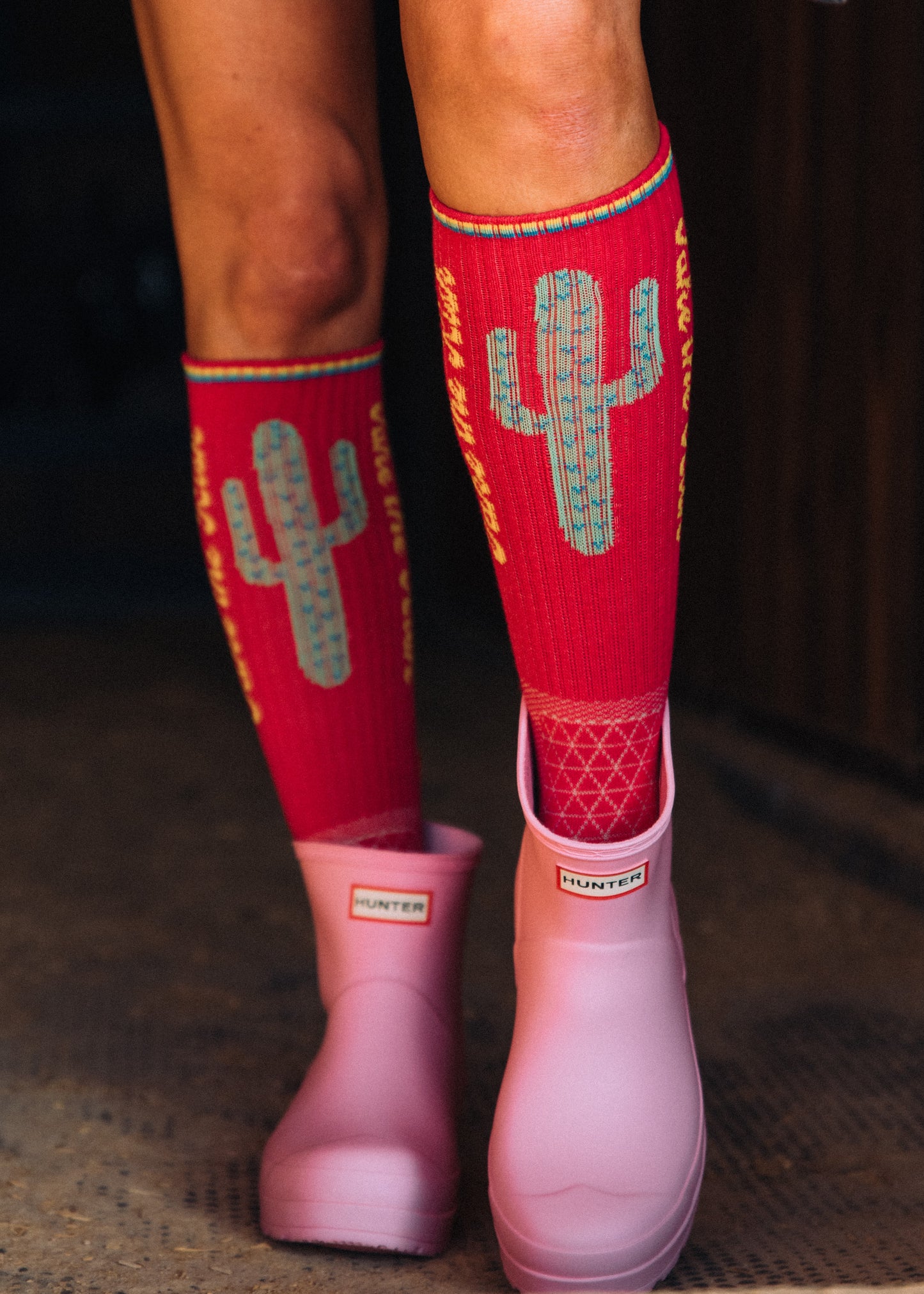 Take the Risk Hot Pink Performance Socks