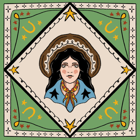 Bad Cowgirl Wild Rag Pioneer Pam