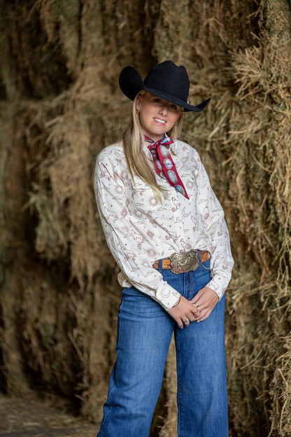 Western Toile Blouse