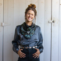 Fringe Scarves Squash Blossomed