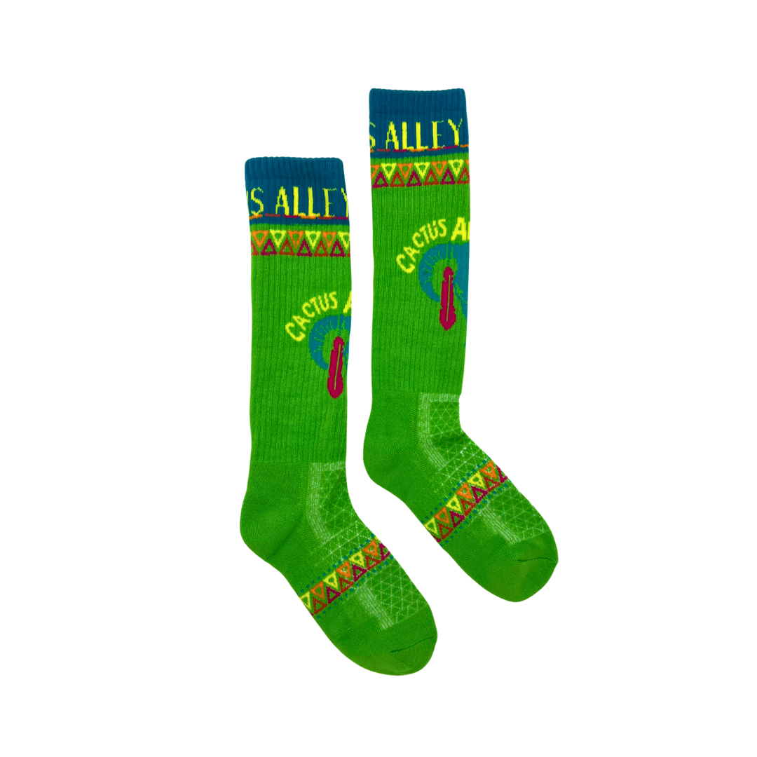 Cactus Alley Southwest Green Performance Socks