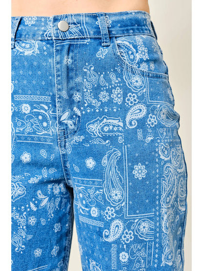 Paisley Denim Barrell Jeans