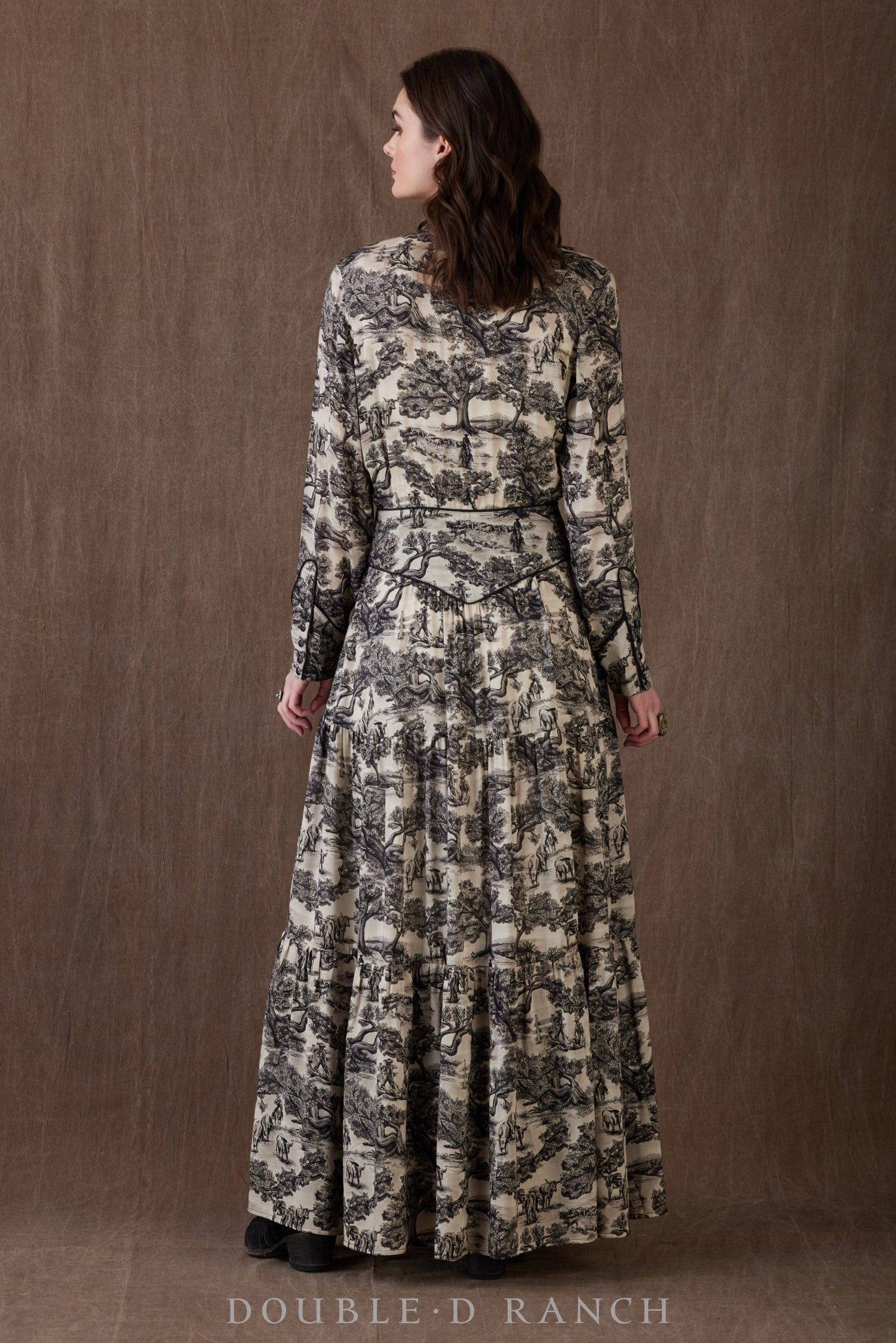 Wide Open Trail Toile Dress