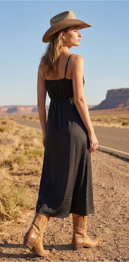 The Midnight Horse Silhouette Dress