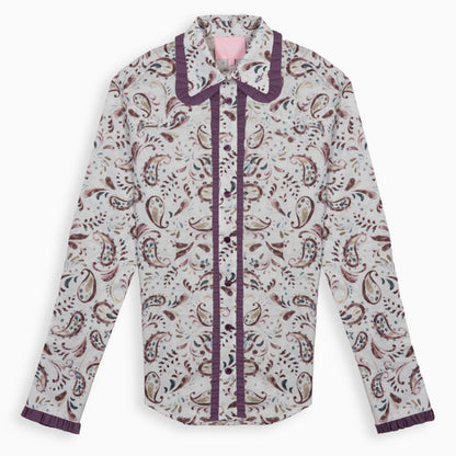 Painted Paisley Frill Shirt