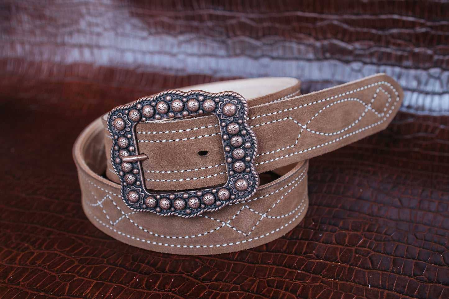 Lucksall Leather suede belt