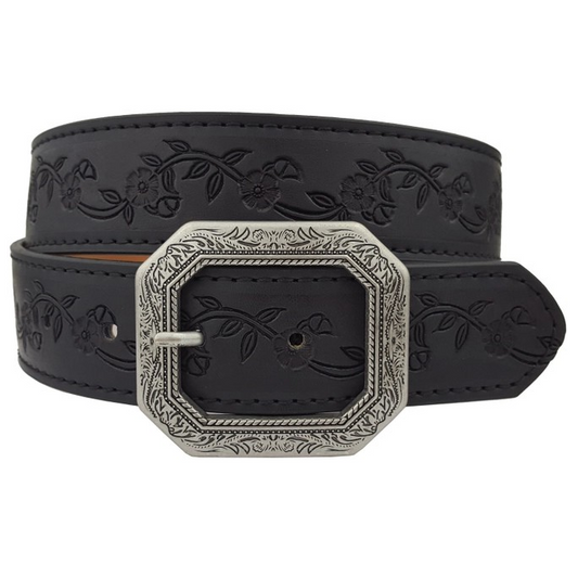 Embossed Belt Western Etched Buckle