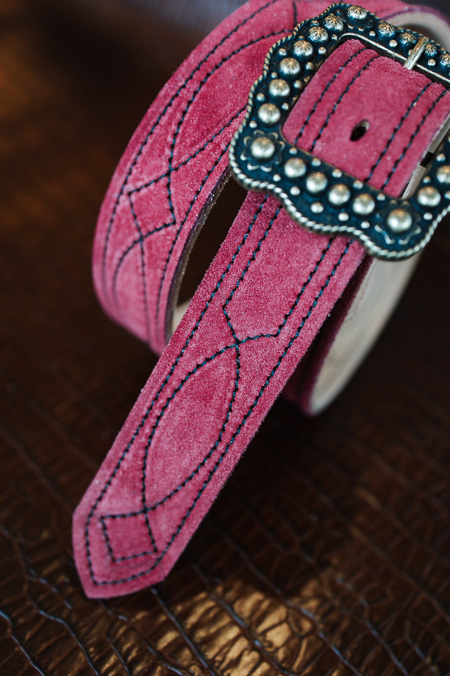 Lucksall Leather suede belt