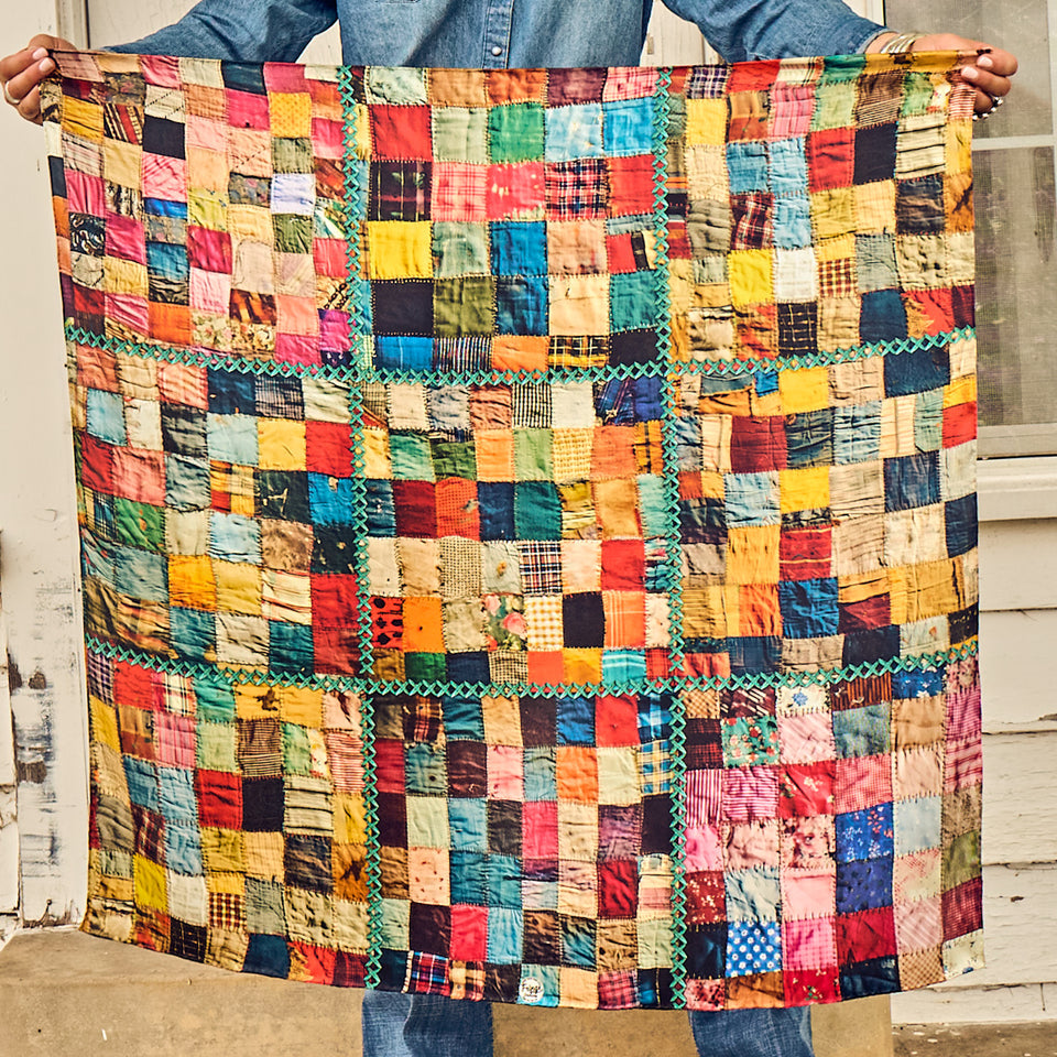 Fringe Scarves Crazy Quilt