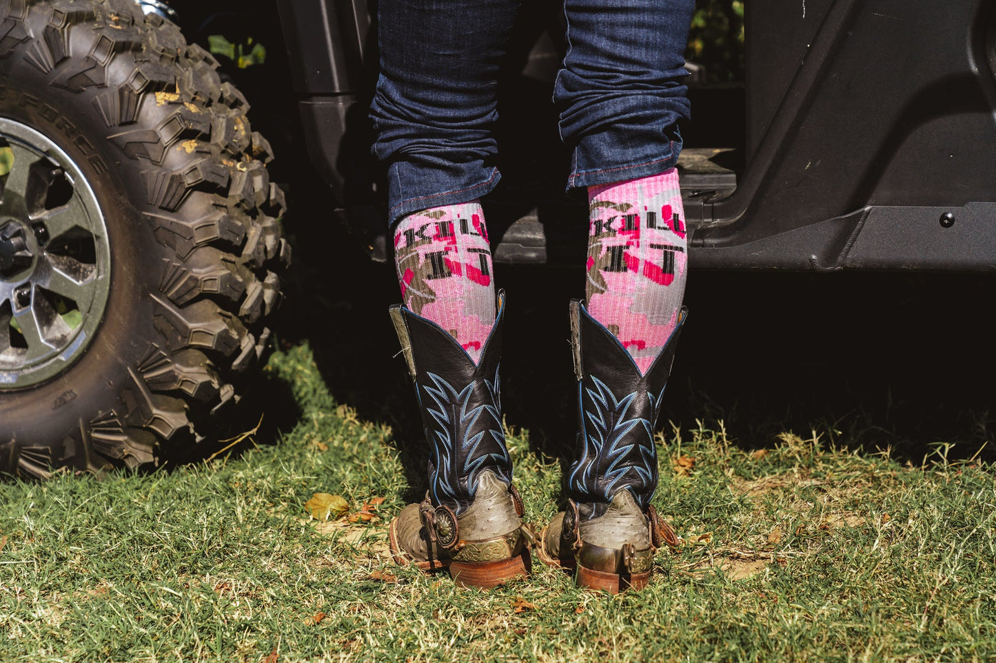 Lucky Chuck Camo Kill It Performance Socks