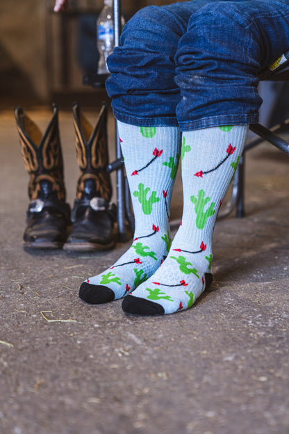 Lucky Chuck Cowboy Compass Performance Socks
