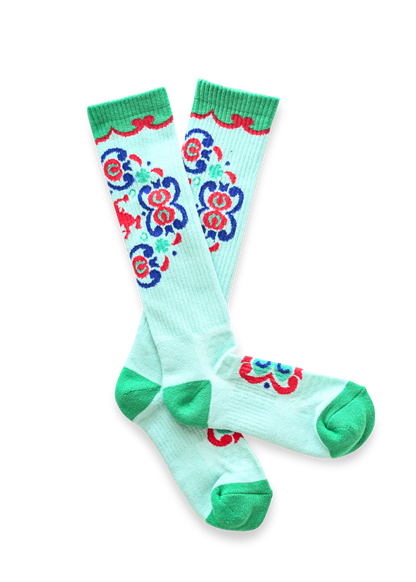 Ranch Glam Teal Performance Socks