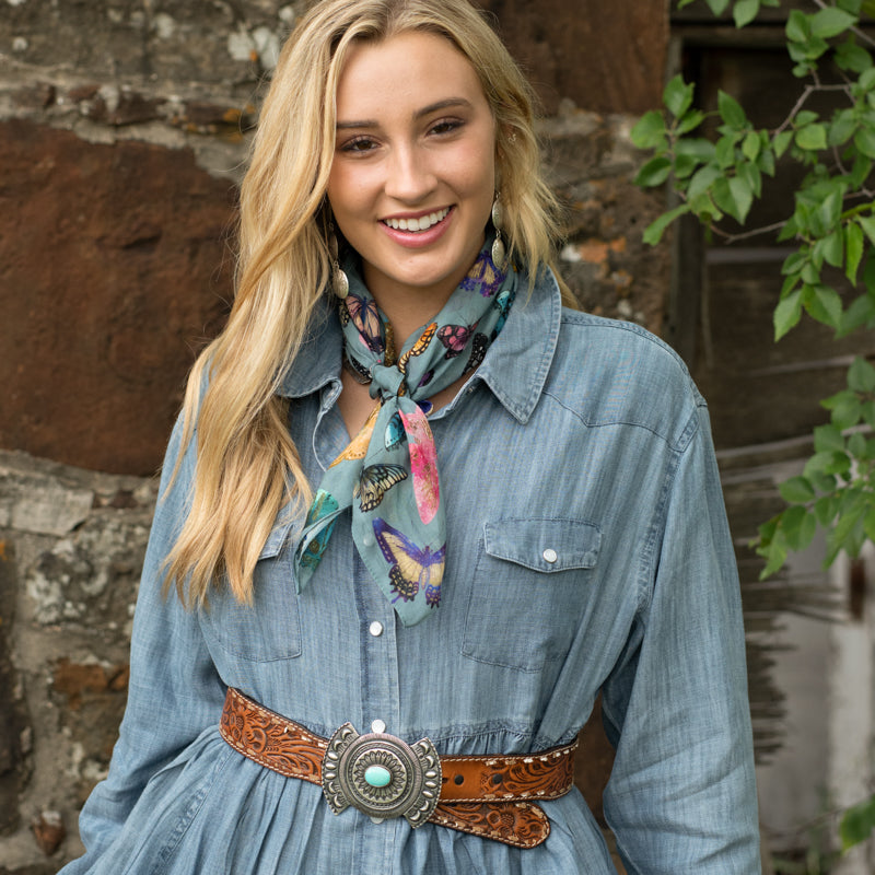 Fringe Scarves Butterfly Bandana