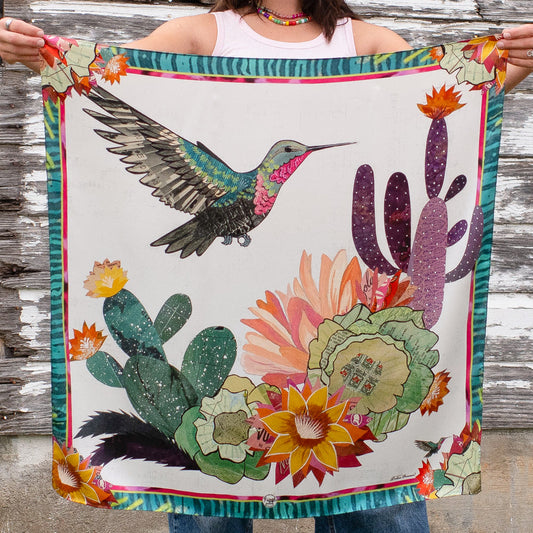 Fringe Scarves Cactus Blooms