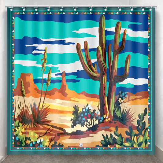 Fringe Shower Curtain - Paint by Numbers