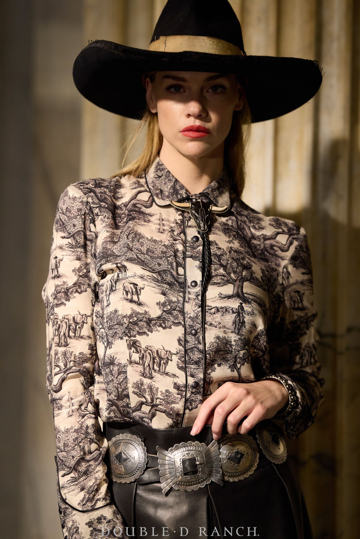 Wide Open Trail Toile Western Shirt