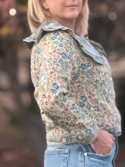 Wild Bloom Denim Jacket