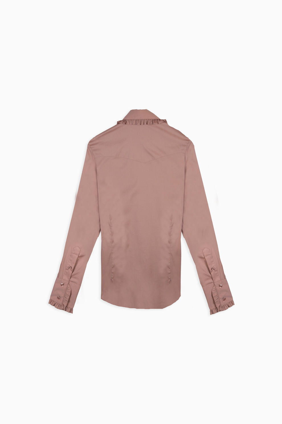 Dusty Rose Frill Shirt