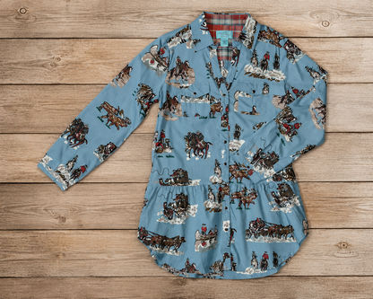 Four Corners Tunic Aqua