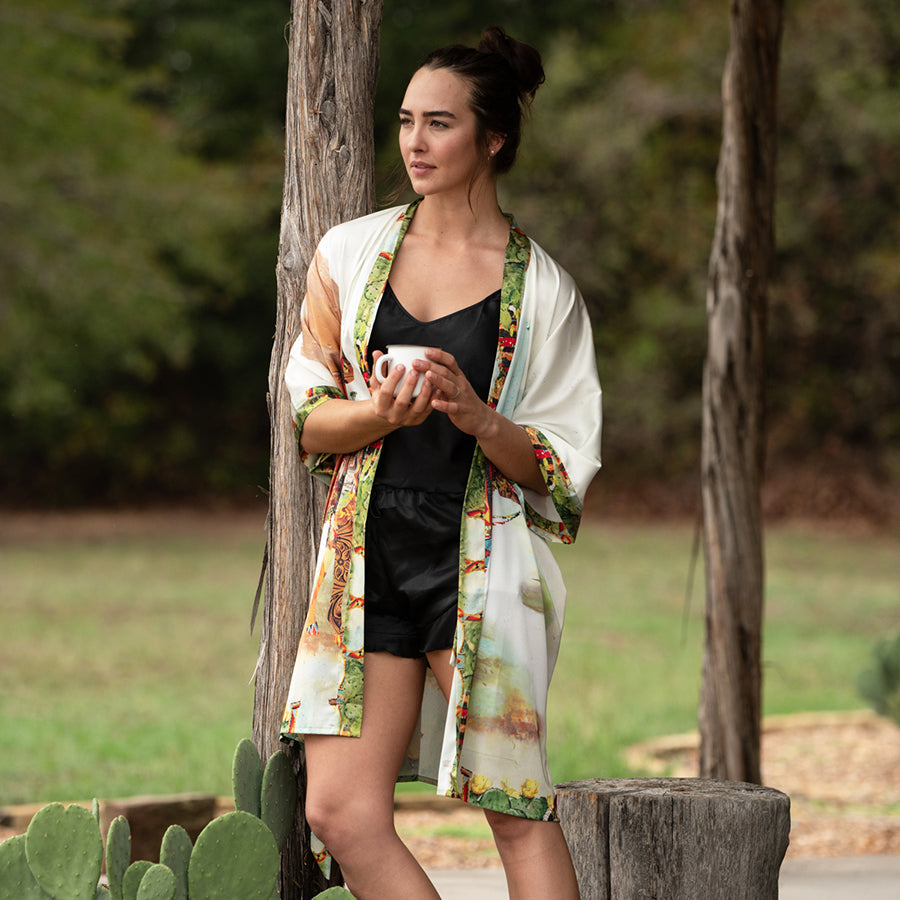 Fringe Kimono Robe - Haute Horse