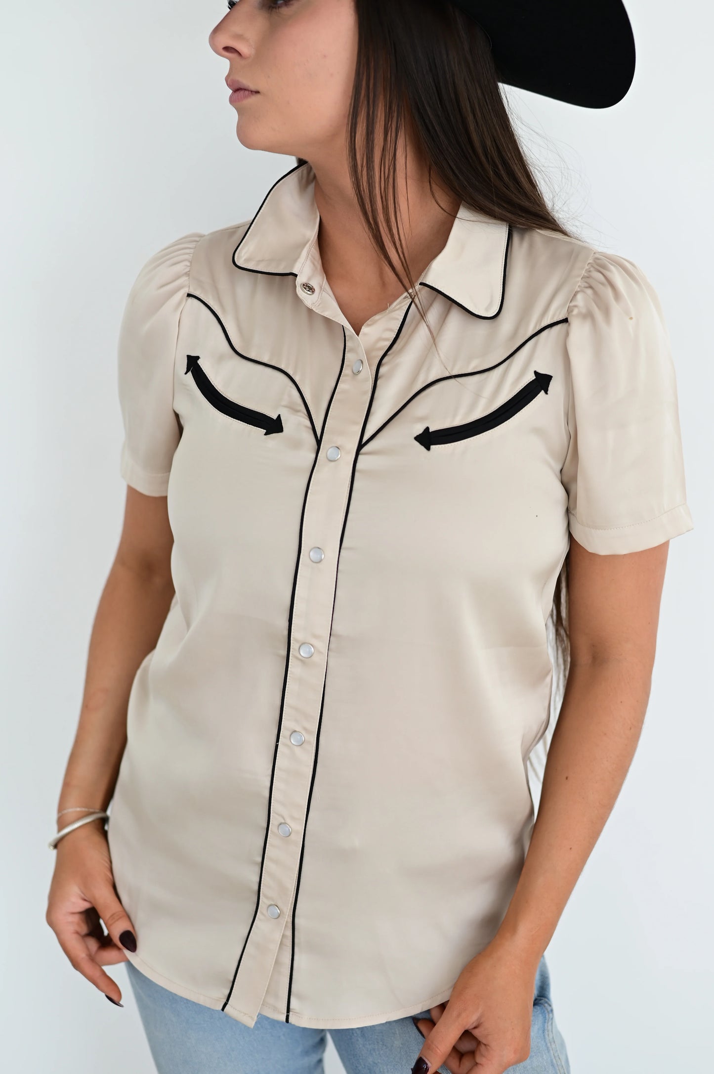 Howdy Hanny Ivory Pearl Snap
