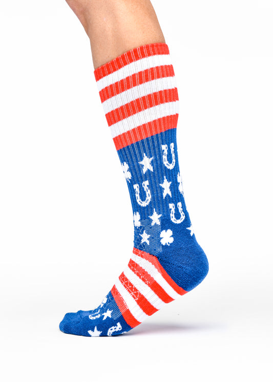 Lucky Stripes & Stars Performance Socks